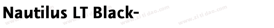 Nautilus LT Black字体转换